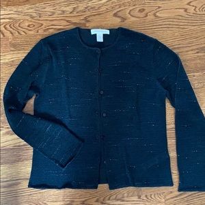 Navy blue Cardigan with subtle beading
